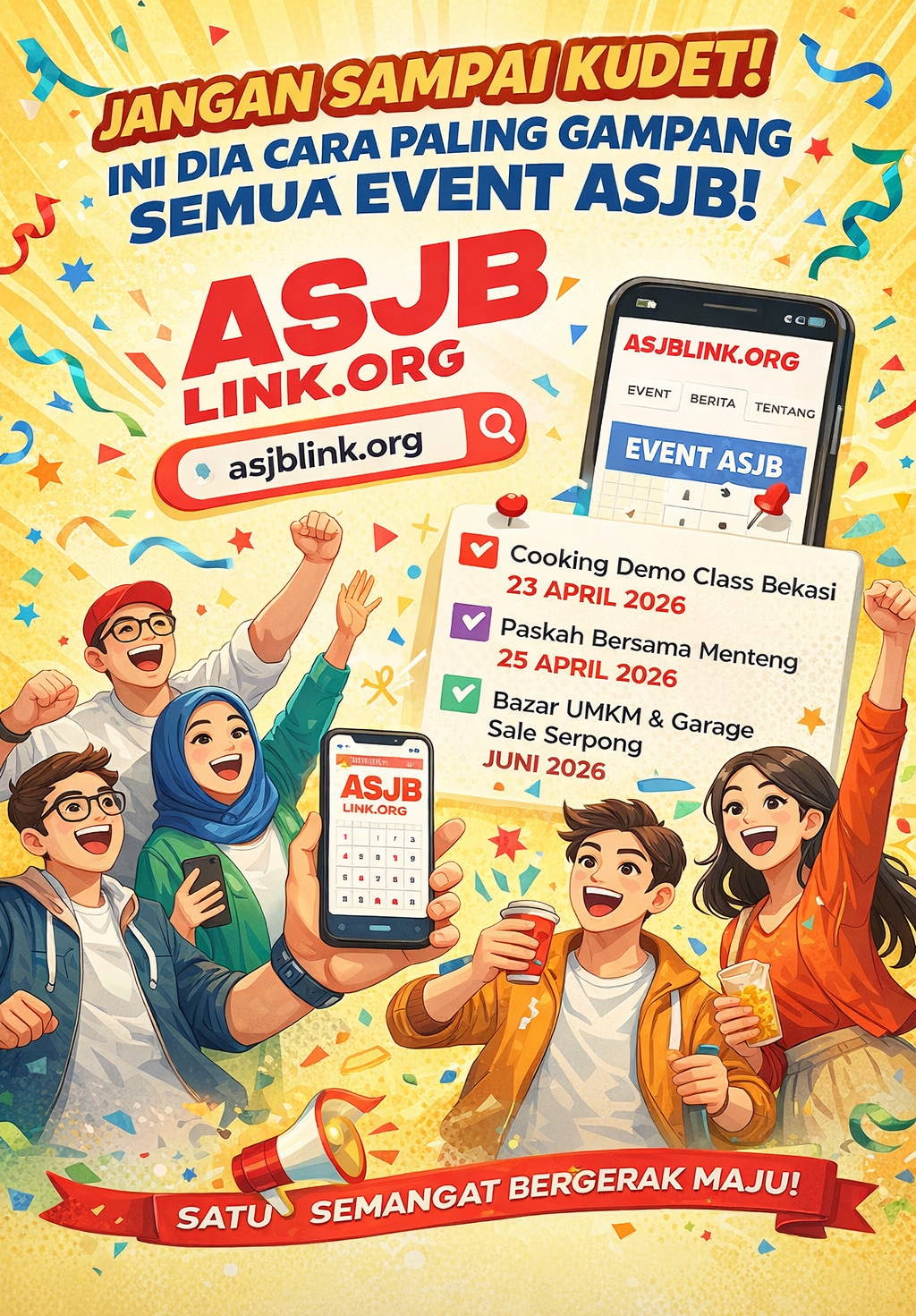 alumni events excitement on asjb flyer